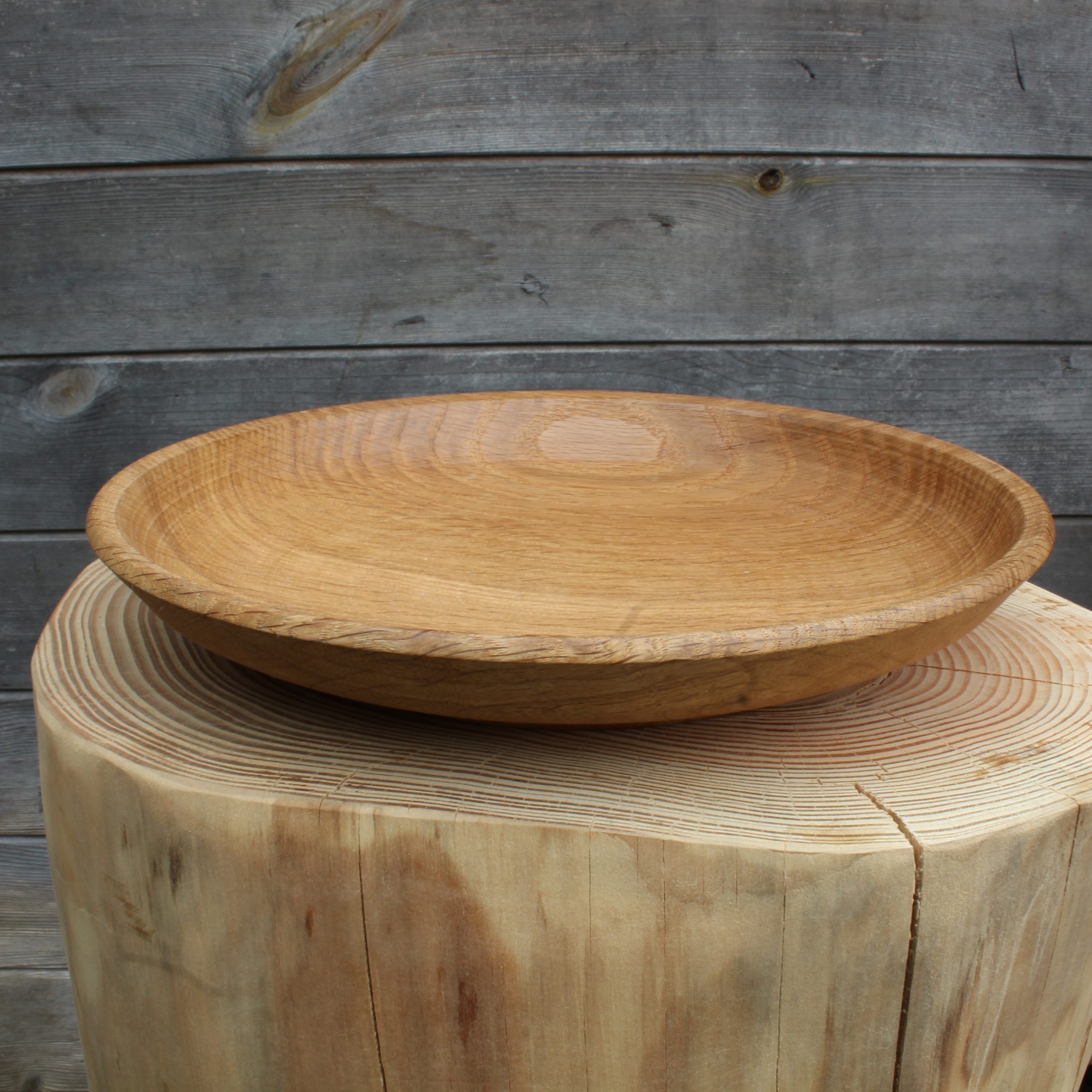 Large Oak Plate 28cm x 4cm